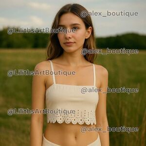 Laser Trim Swim Top(O003)-Size M for Women